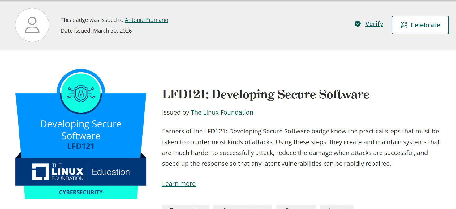 LFD121 Certification